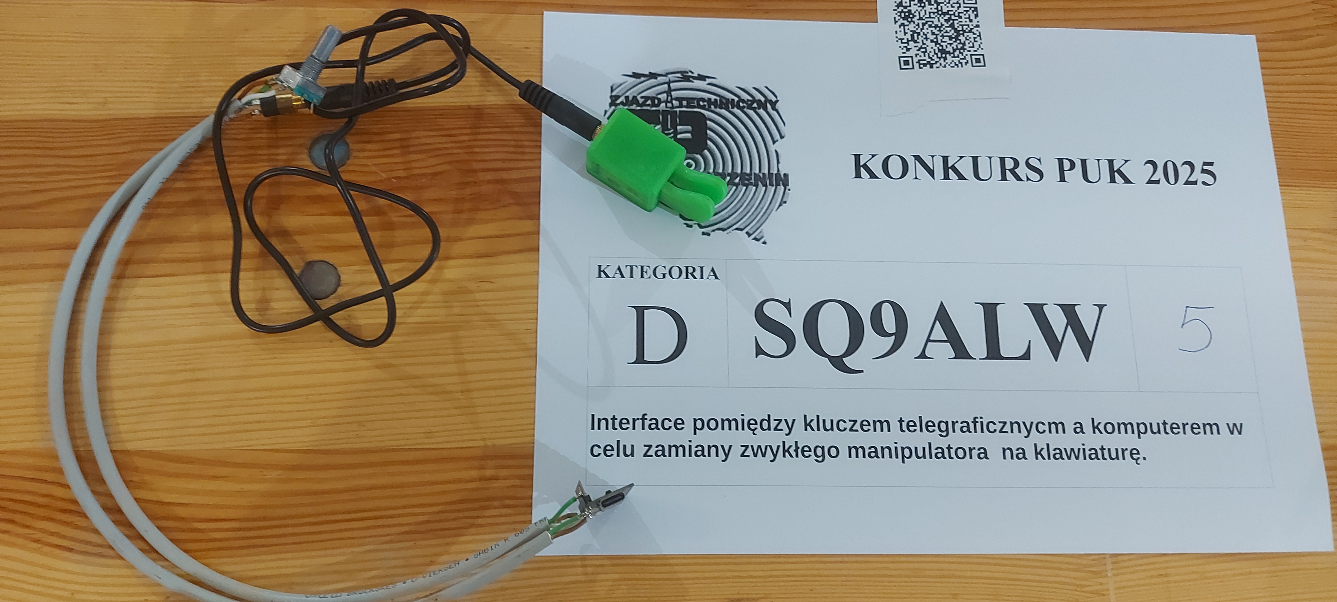 Projekt interfejsu pomiędzy kluczem telegraficznym a komputerem w celu zamiany zwykłego manipulatora na klawiaturę