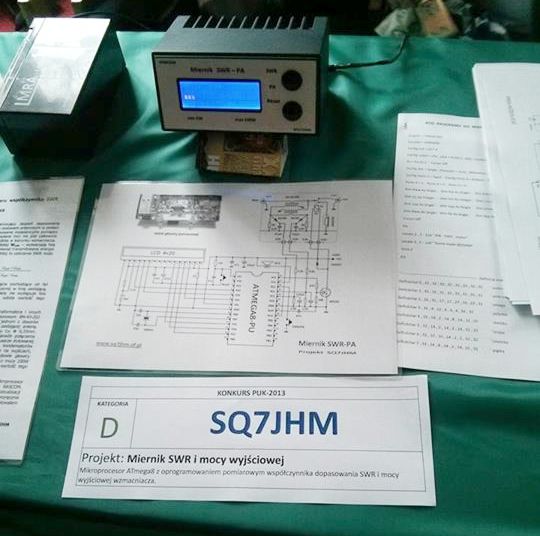 Mikroprocesorowy miernik do pomiaru SWR i mocy wyjściowej wzmacniacza