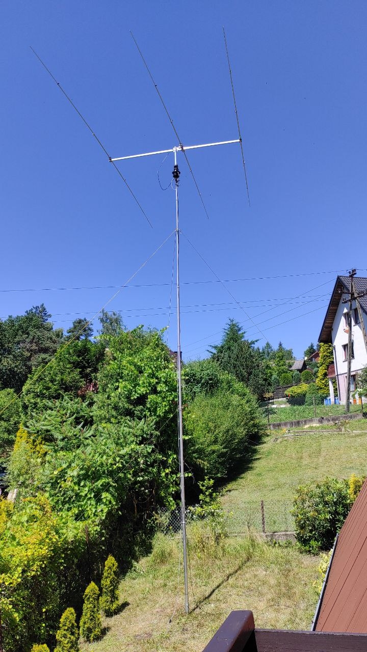 Trzyelementowa antena Yagi na pasma 17m - 10m według DK7ZB
